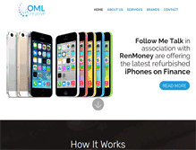 Tablet Screenshot of omlcreative.com